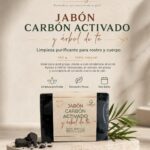 Jabón de Carbón activado y árbol de té