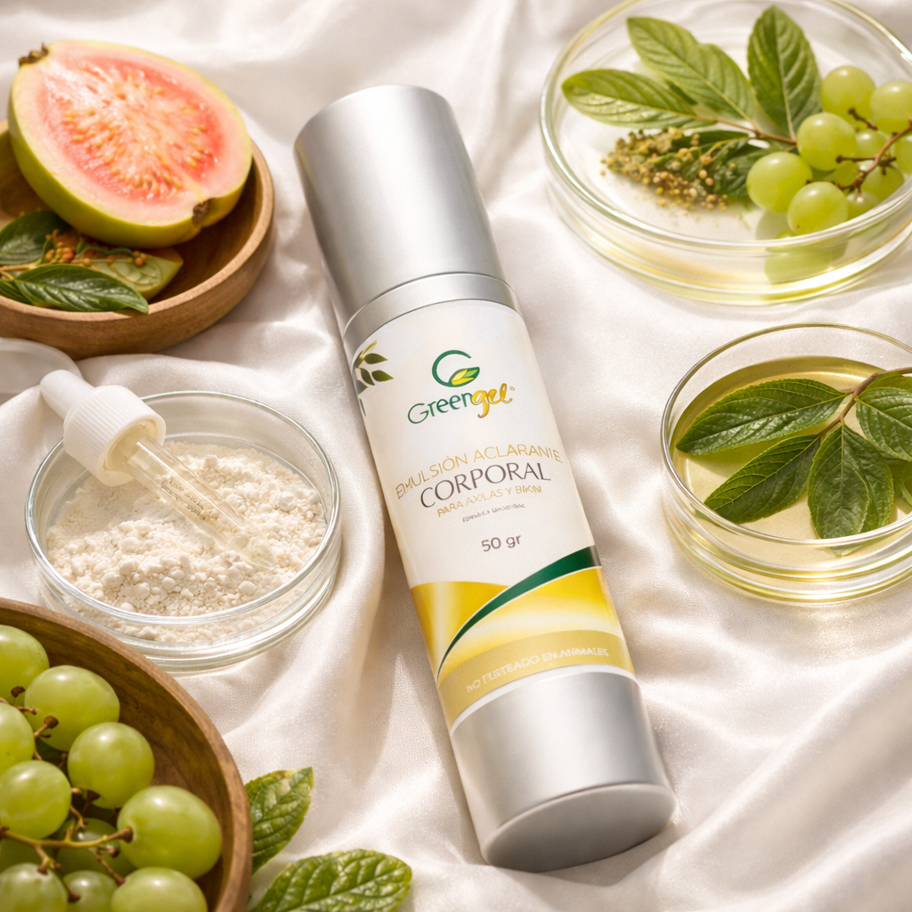 Emulsión aclarante para axilas y bikini