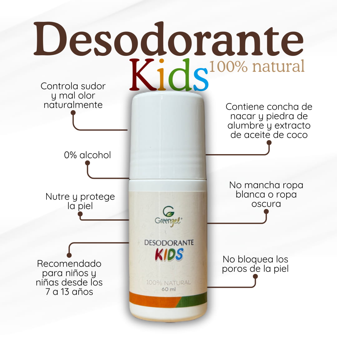 Desodorante 100% natural para niños