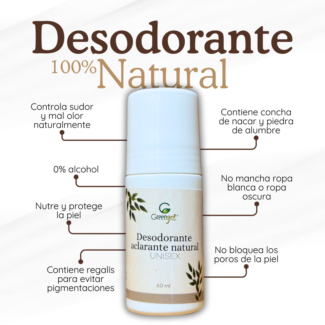 Desodorante aclarante natural unisex