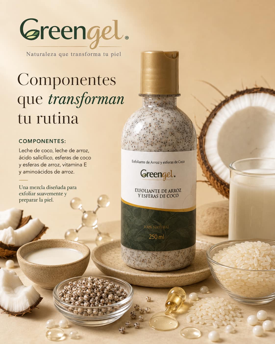 Exfoliante de arroz y esferass de coco 250gr (2)