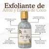 Exfoliante de arroz y esferas de coco