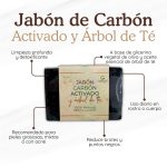 Jabón de Carbón activado y árbol de té