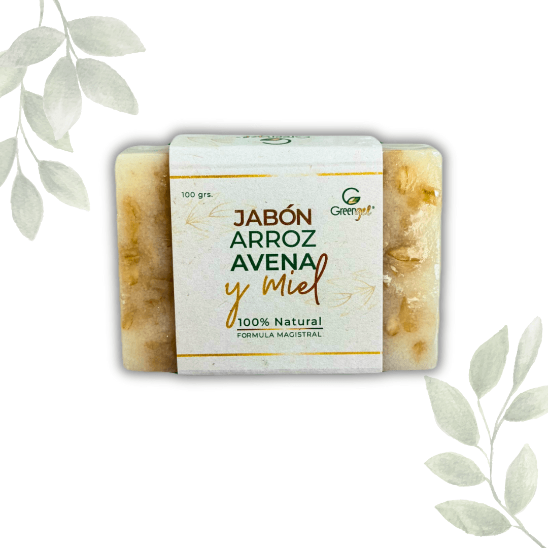 Jabón de Avena, arroz y miel - Greengel
